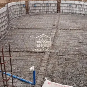 pembesian kolam renang struktur beton oleh tim dayanapool