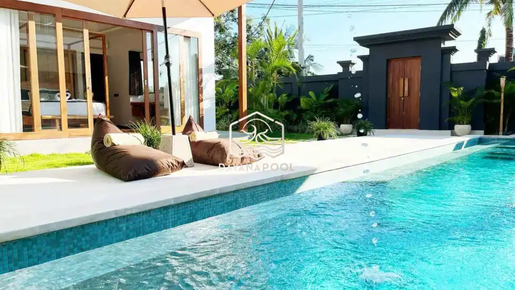 kolam renang dengan finishing batu alam sukabumi buatan dayanapool