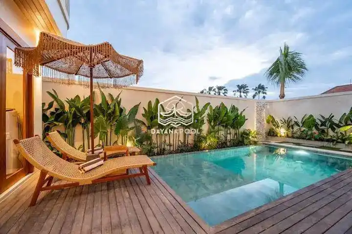 kolam renang dengan finishing batu alam sukabumi buatan dayanapool