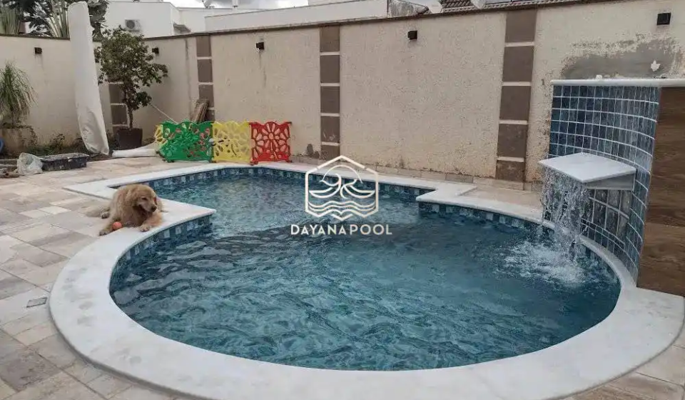 kolam renang dan waterfalll buatan dayanapool