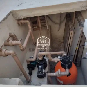 instalasi kolam renang di ruang mesin oleh dayanapool