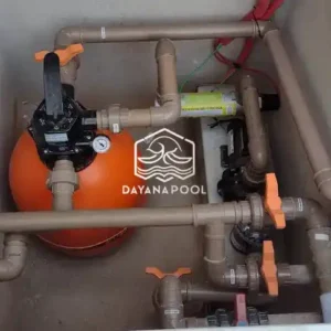 instalasi kolam renang di ruang mesin oleh dayanapool