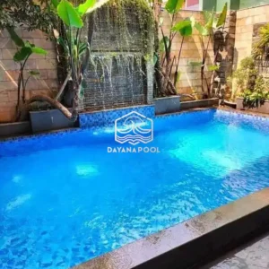 kolam renang overflow desain minimalis buatan dayanapool