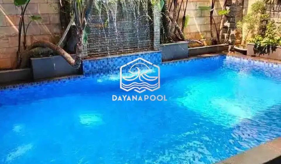 kolam renang overflow desain minimalis buatan dayanapool