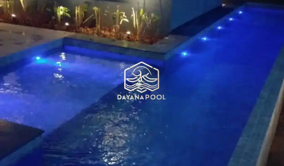kolam renang denagan finishing batu buatan dayanapool