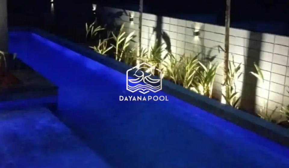 kolam renang denagan finishing batu buatan dayanapool
