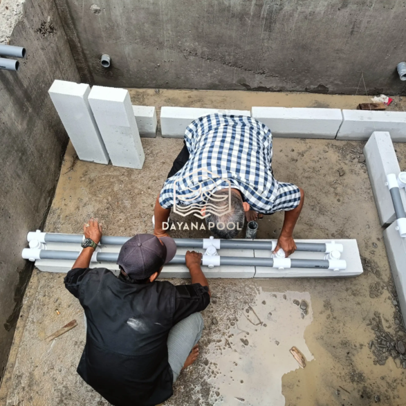instalasi plumbing jakuzzi oleh dayanapool