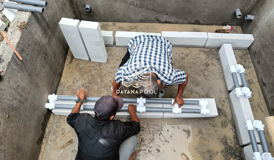 instalasi plumbing jakuzzi oleh dayanapool