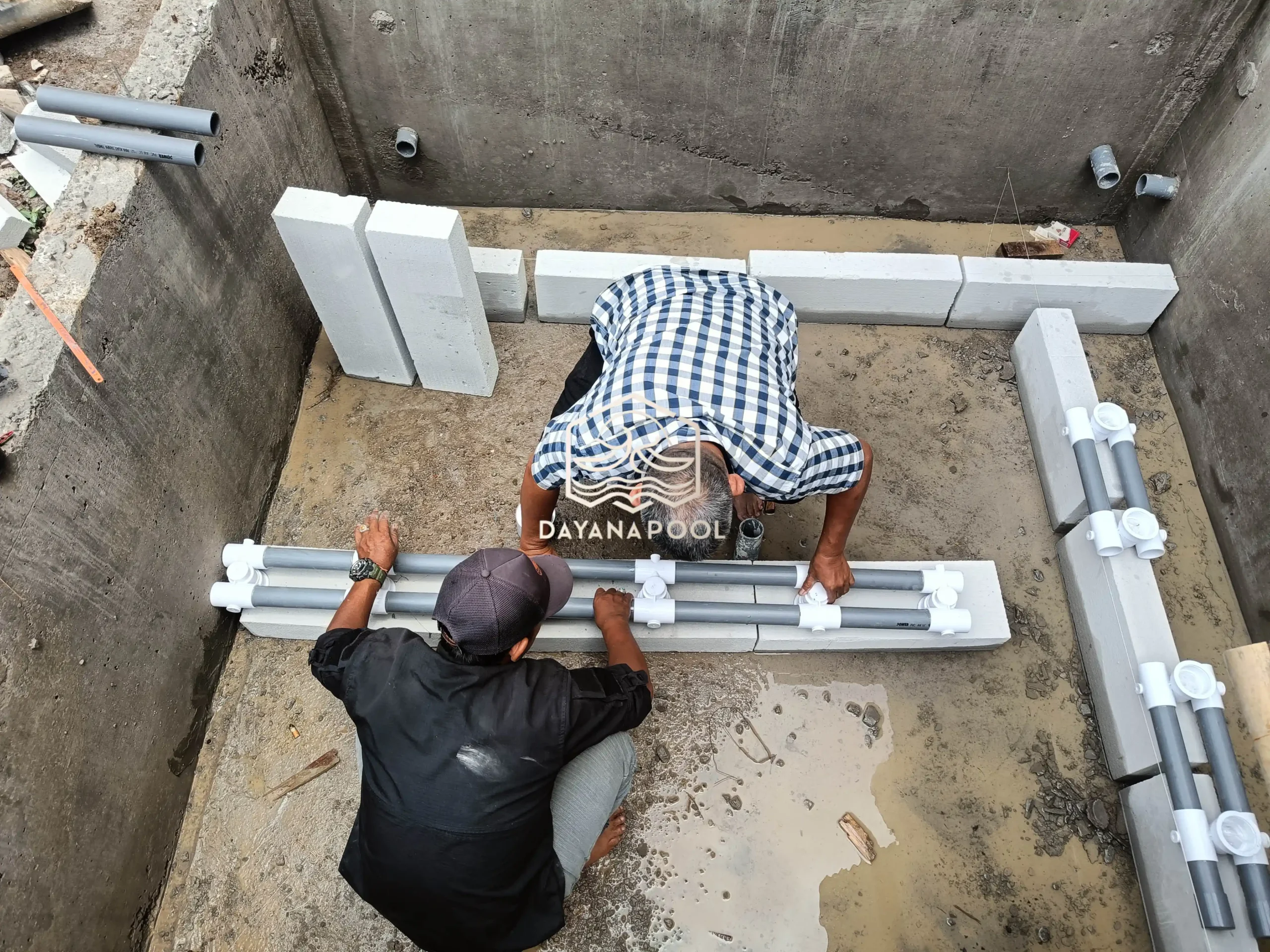 instalasi plumbing jakuzzi oleh dayanapool