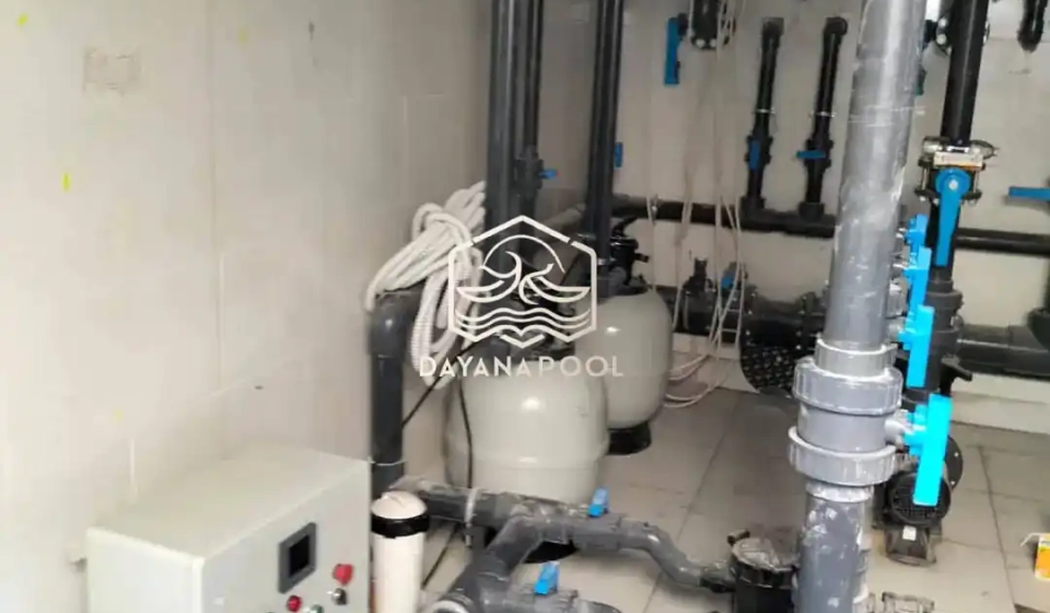 instalasi jalur ruang pompa oleh dayanapool