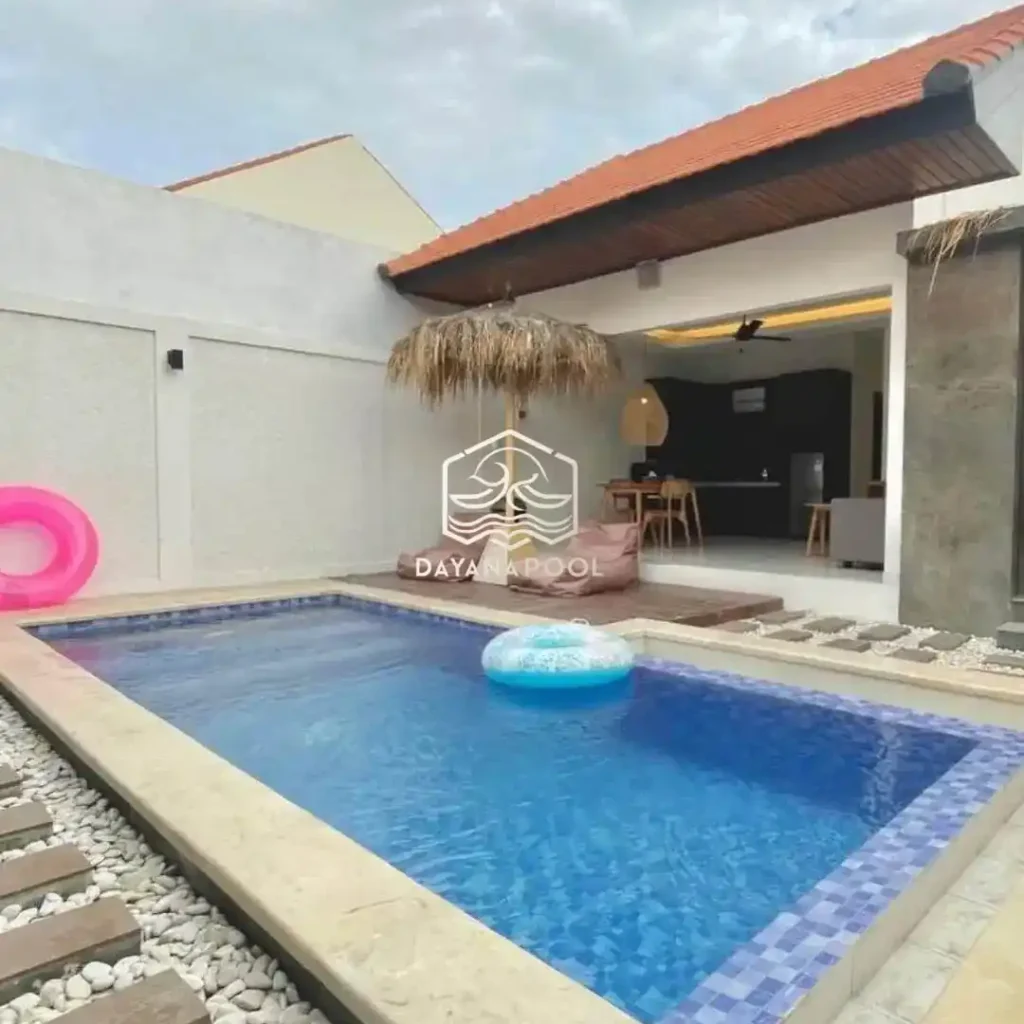kolam renang skimmer denagn finishing keramik