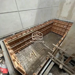 proses pembutan begisting kolam renang