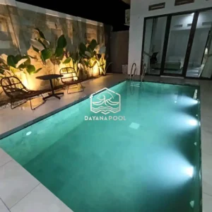 kolam renang denagn finishing batu alam buatan dayanapool