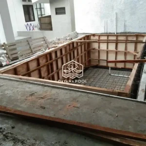 proses pembegistingan kolam renang