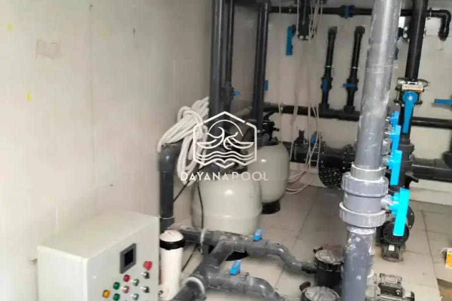 instalasi jalur ruang pompa oleh dayanapool