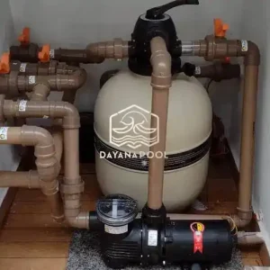 instalasi kolam renang di ruang mesin oleh dayanapool