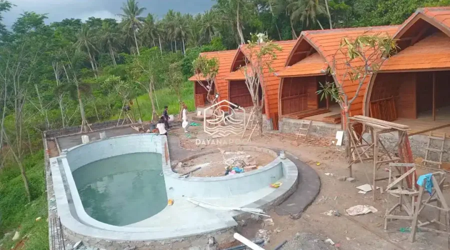 proses tes rendam kolam renang