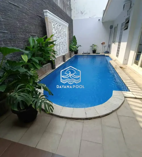 kolam renang skimmer denagn finishing keramik