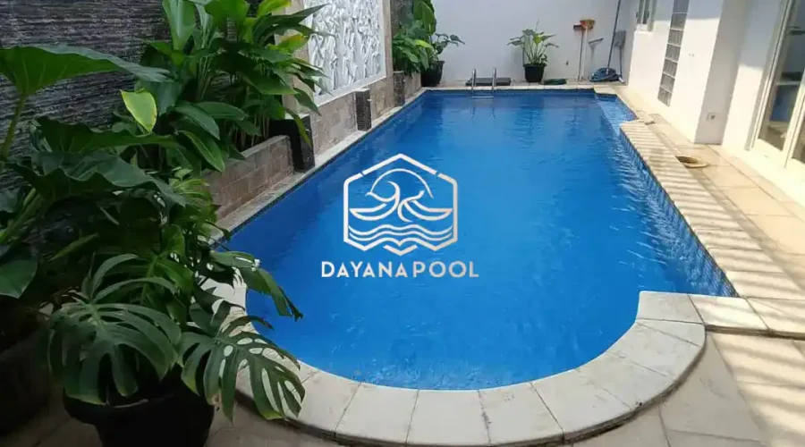 kolam renang skimmer denagn finishing keramik