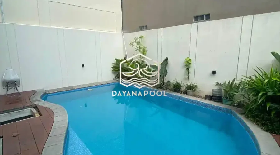 kolam renang skimmer denagn finishing keramik