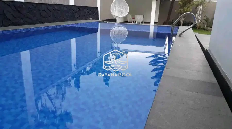 kolam renang skimmer denagn finishing keramik