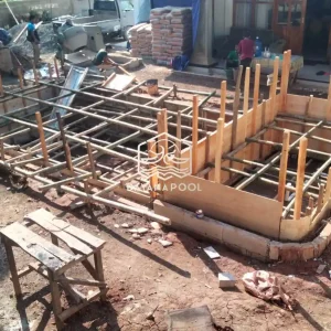 pengecoran kolam renang struktur beton