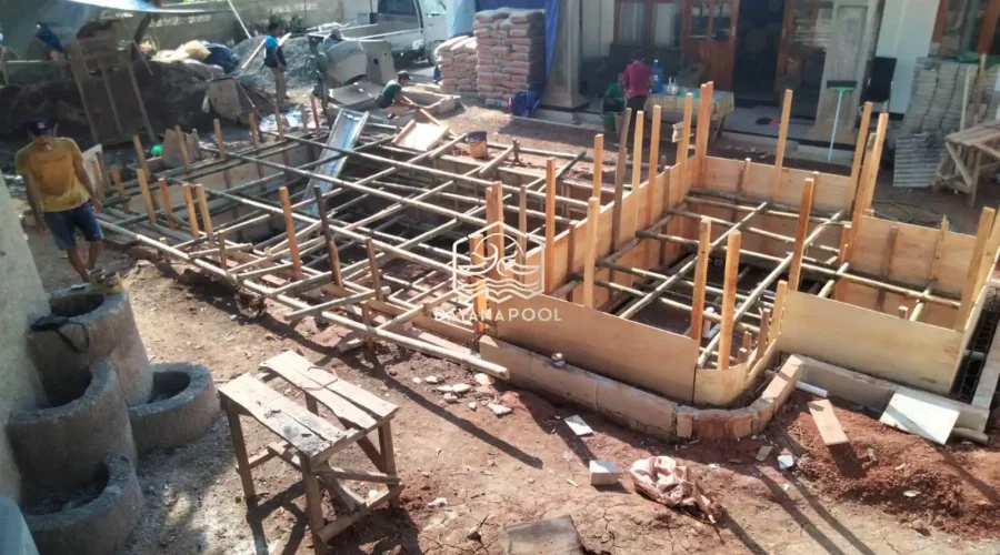 pengecoran kolam renang struktur beton