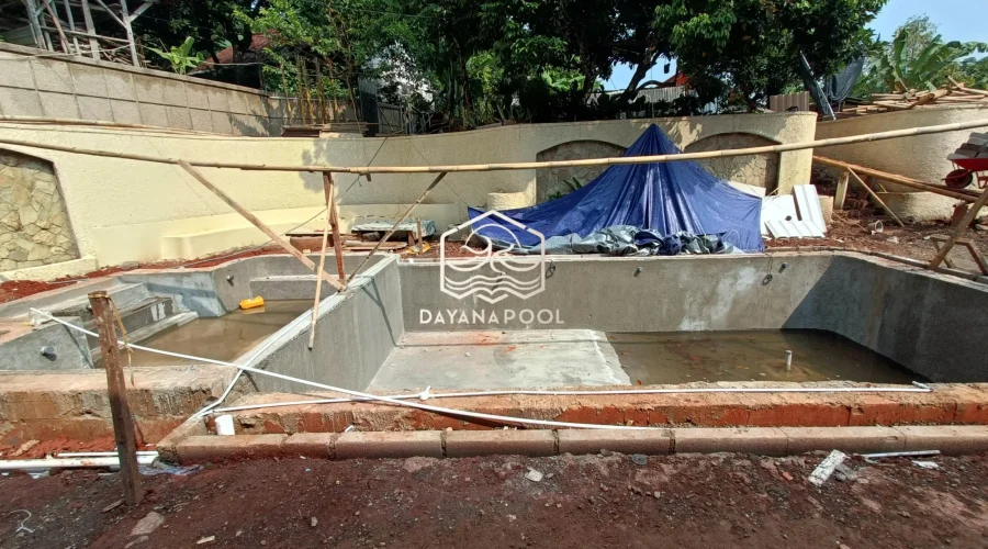 proses waterprofing kolam renang