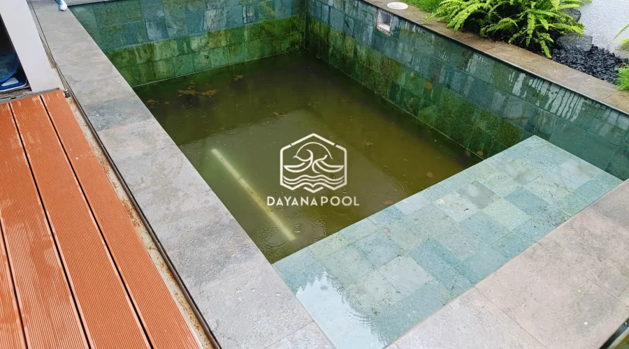 kolam renang finishing batu alam